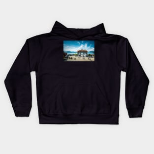 Wen Wu Temple at the Sun Moon Lake (日月潭文武廟) Kids Hoodie